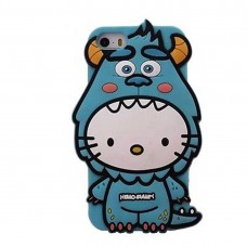 iPhone 6 6s 4.7 - 3D Silicone Cartoon Soft Phone Protective Cover Case - Hello Kitty x Sulley